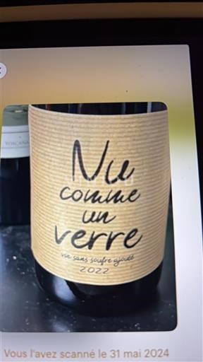 Valle del Loira No especificado Nu comme un verre 2022