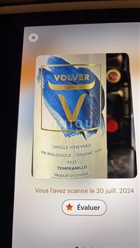 Rượu vang Rouge sec Single Vineyard Volver 2022 Tây Ban Nha Castilla-La Mancha La Mancha DO