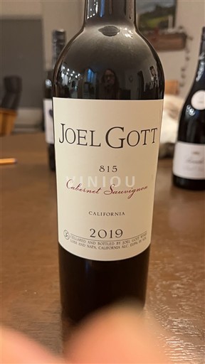 Vùng trồng nho được cấp phép California Không được chỉ định Joel Gott 815 2019