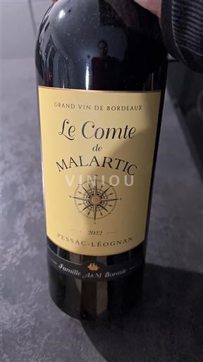 Bordeaux Pessac-Léognan Le Comte de Malartic 2022