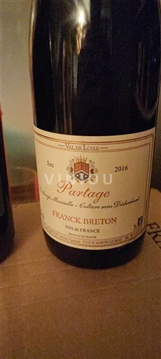 Valle del Loira Franck Breton Partage 2016