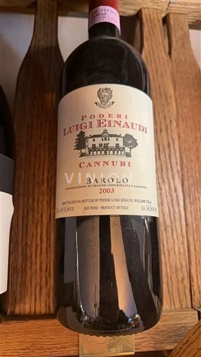 Piemont Barolo Poderi Luigi Einaudi Cannubi 2003