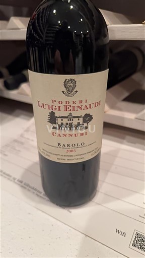 П'ємонт Бароло Poderi Luigi Einaudi Cannubi 2003