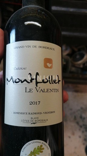 Bordeaux Blaye-côtes-de-bordeaux Château Montfollet Le Valentin 2017