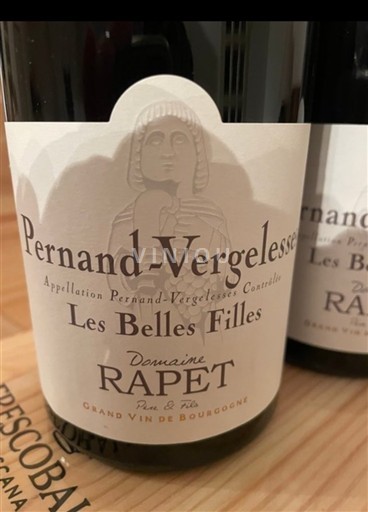 Burgund Pernand-Vergelesses Domaine Rapet Les Belles Filles 2012