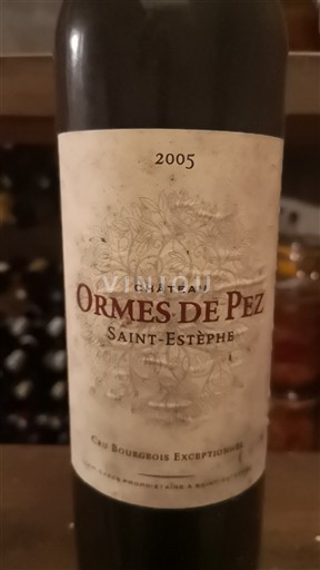 Burdeos Saint-Estèphe Cru Bourgeois Exceptionnel Château Ormes de Pez 2005