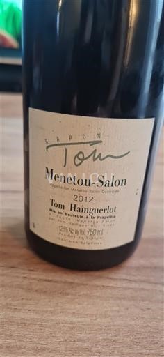 Údolí Loiry Menetou-Salon Tom Hainguerlot Baron Tom 2012