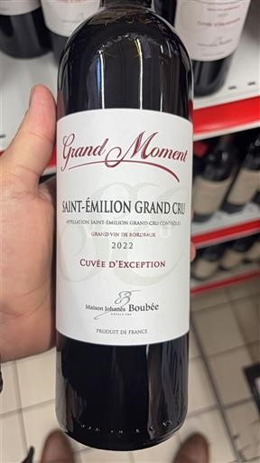 Bordeaux Saint-Émilion Grand Cru Grand Cru Maison Johanis Boubée d'Exception 2022