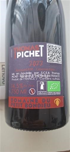 Bordeaux Domaine Petit Bondieu Thomas Pichet 2022