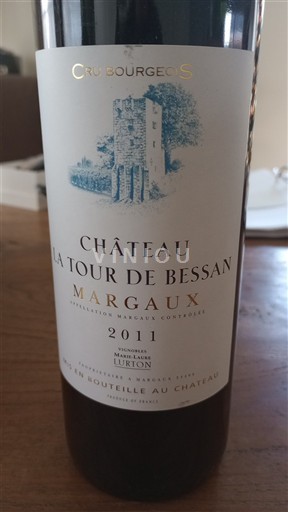 Bordeaux Margaux Cru Bourgeois Château La Tour de Bessan 2011