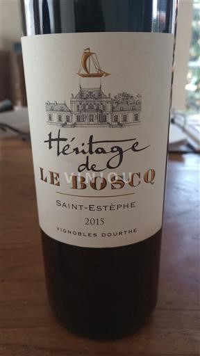 Burdeos Saint-Estèphe Le Boscq Héritage de Le Boscq 2015