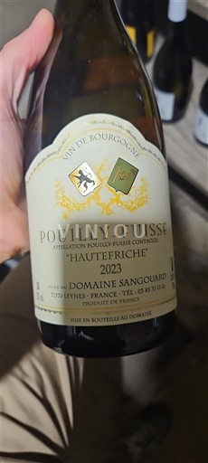 Bourgogne Pouilly-fuissé Domaine Sangouard Hauteriche 2023