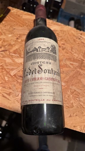 Bordeaux Saint-Émilion Grand Cru Grand Cru Château Cadet Soutard 1998