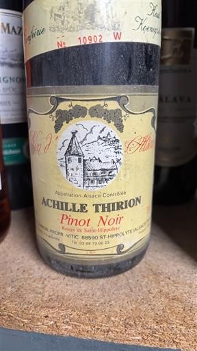 Rượu vang Rouge sec Achille Thirion Non millésimé Pháp Alsace Vin de France