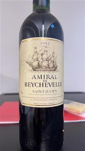 Rượu vang Rouge sec Amiral de Beychevelle Château Beychevelle 2002 Pháp Bordeaux Saint-Julien AOC