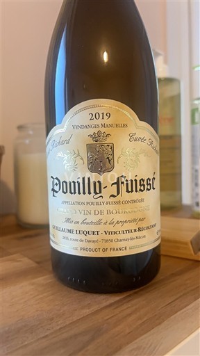 Burgundy Pouilly-Fuissé Guillaume Liquet Richard 2019