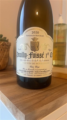 Bourgondië Niet gespecificeerd Premier Cru Guillaume Louze Pouilly-Fuissé 1er Cru 2020