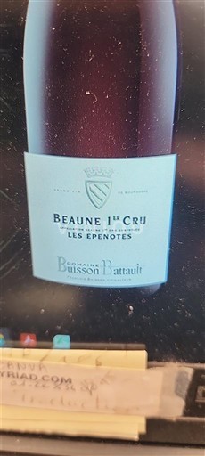 Bourgondië Beaune Premier Cru Domaine Buisson Battault Les Epenotes 2023