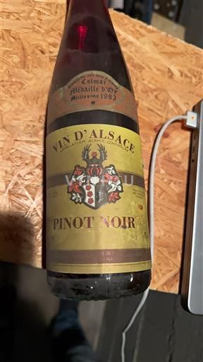 Alsace Pinot Noir Cave vinicole de Beblenheim 1983