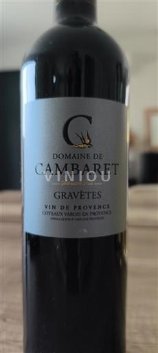 Provence Coteaux Varois en Provence Domaine Cambaret Gravètes 2023