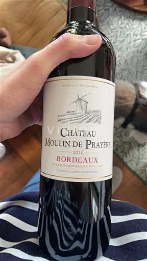 Bordeaux Château Moulin de Prayère 2020