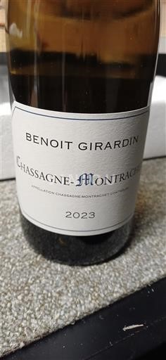 Borgoña Chassagne-Montrachet Benoit Girardin 2023