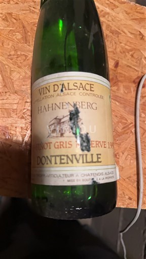 Elzas Pinot grigio Dontenville Pinot Gris Réserve 1997