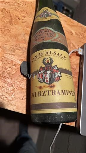 Alsace Gewurztraminer Cave vinicole de beblenheim 1983