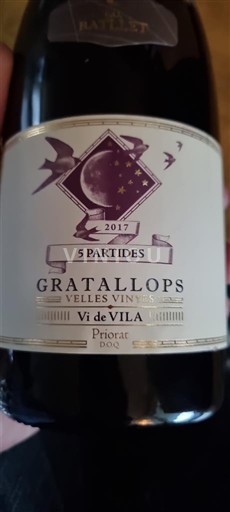 Cataluña Priorato Gratallops 5 Partides Velles Vinyes Vi de Vila 2017