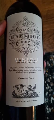 Mendoza Gran Enemigo Chacayes Single Vineyard 2017
