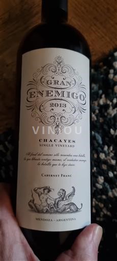 Mendoza Gran Enemigo Chacayes Single Vineyard 2013