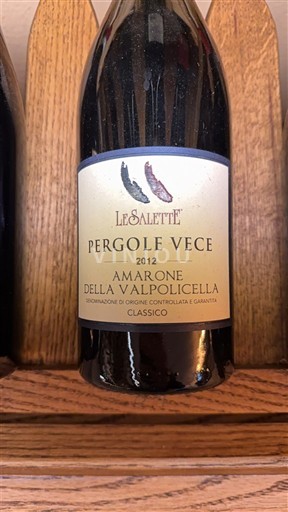 Vénétie Amarone della Valpolicella Le Salette Pergole Vece 2012