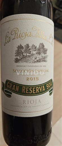 La Rioja Rioja La Rioja Alta Gran Reserva 904 Selección Especial 2015