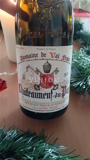 Rhônen laakso Châteauneuf-du-Pape Domaine Val Fras 2021