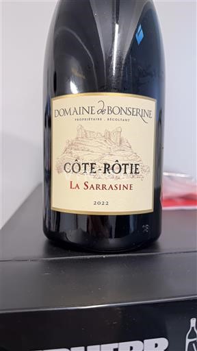 Vallée du Rhône Côte-rôtie Domaine Bonserine La Sarrasine 2022