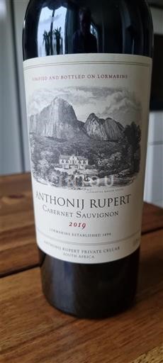 Regione Costiera Franschhoek Anthonij Rupert Cabernet Sauvignon 2019