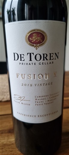 Région côtière Stellenbosch De Toren Private Cellar Fusion V 2019