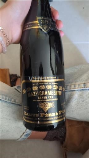 Bourgogne Mazis-Chambertin Grand Cru Caturet Père & Fils 2012