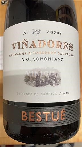 Aragon Somontano Bestué Viñadores 2019