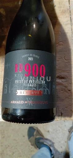 Roussillon Côtes do Roussillon Villages Arnaud de Villeneuve RD 900 Réserve 2021