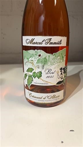 Mousserande viner Rosé brut Marcel Immélé 2023 Frankrike Alsace Crémant d'Alsace AOC