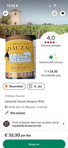 Bordeaux Margaux Château Dauzac Labastide Dauzac 2020
