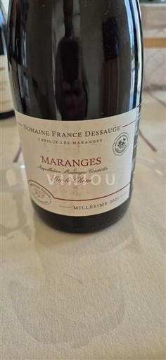 Burgundsko Maranges Domaine France Dessauge Sur le Chêne 2021