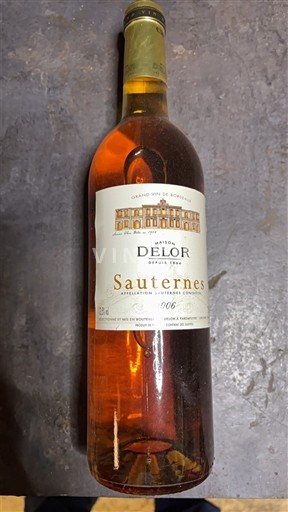 Bordeaux Sauternes Delor 2006