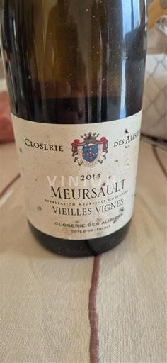 Bourgogne Meursault Closerie des Alisiers Vieilles Vignes 2014