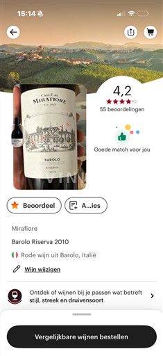 Piemonte Barolo Casa E. di Mirafiore Barolo Riserva 2010