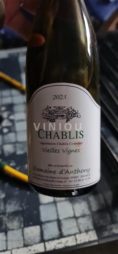 Burgund Chablis Domaine Anthony Vieilles Vignes 2023