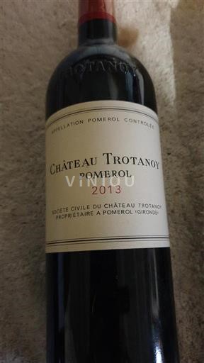 Bordeaux Pomerol Château Trotanoy 2013