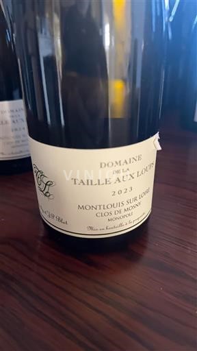 Loiren laakso Montlouis-sur-Loire Domaine La Taille aux Loups Clos de Mosny 2023