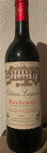 Burdeos Bordeaux Château Lagarde 2007